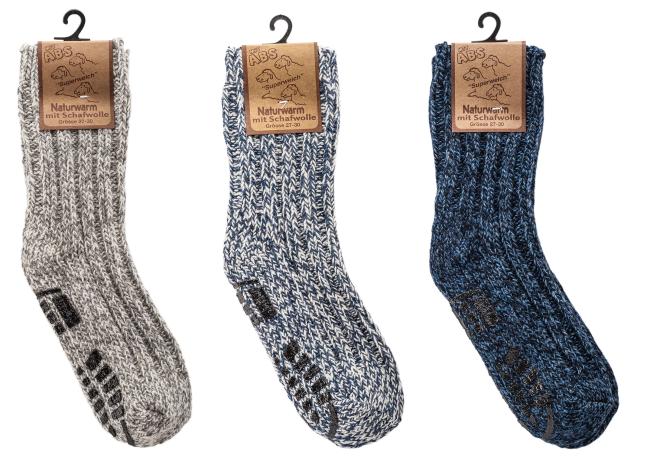 3 Paar TippTexx 24 Kinder ABS-Norwegersocken Stoppersocken